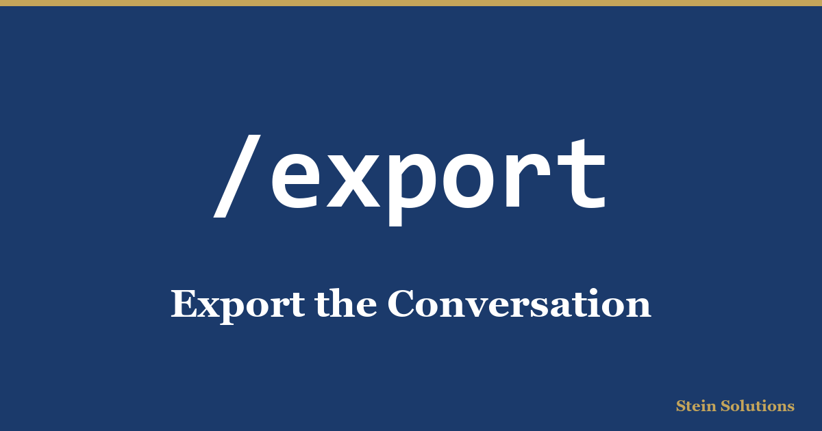 Export shortcut card