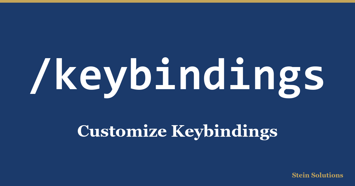 Keybindings shortcut card