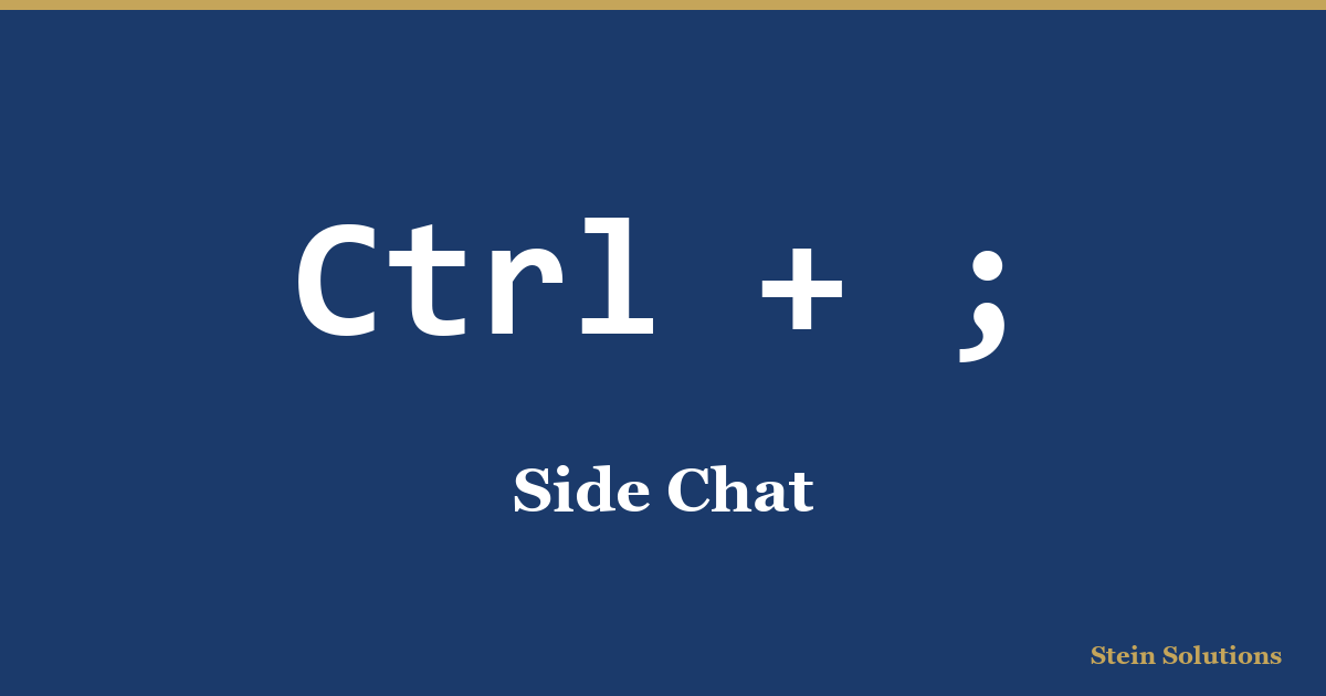 Side Chat shortcut card